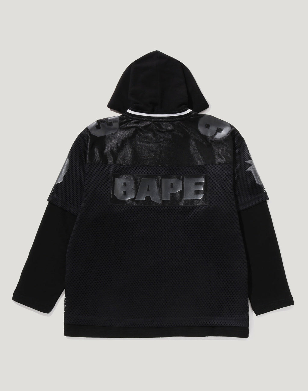 BAPE US BLACK FRIDAY MESH LAYERED RELAXED FIT PULLOVER HOODIE MENS