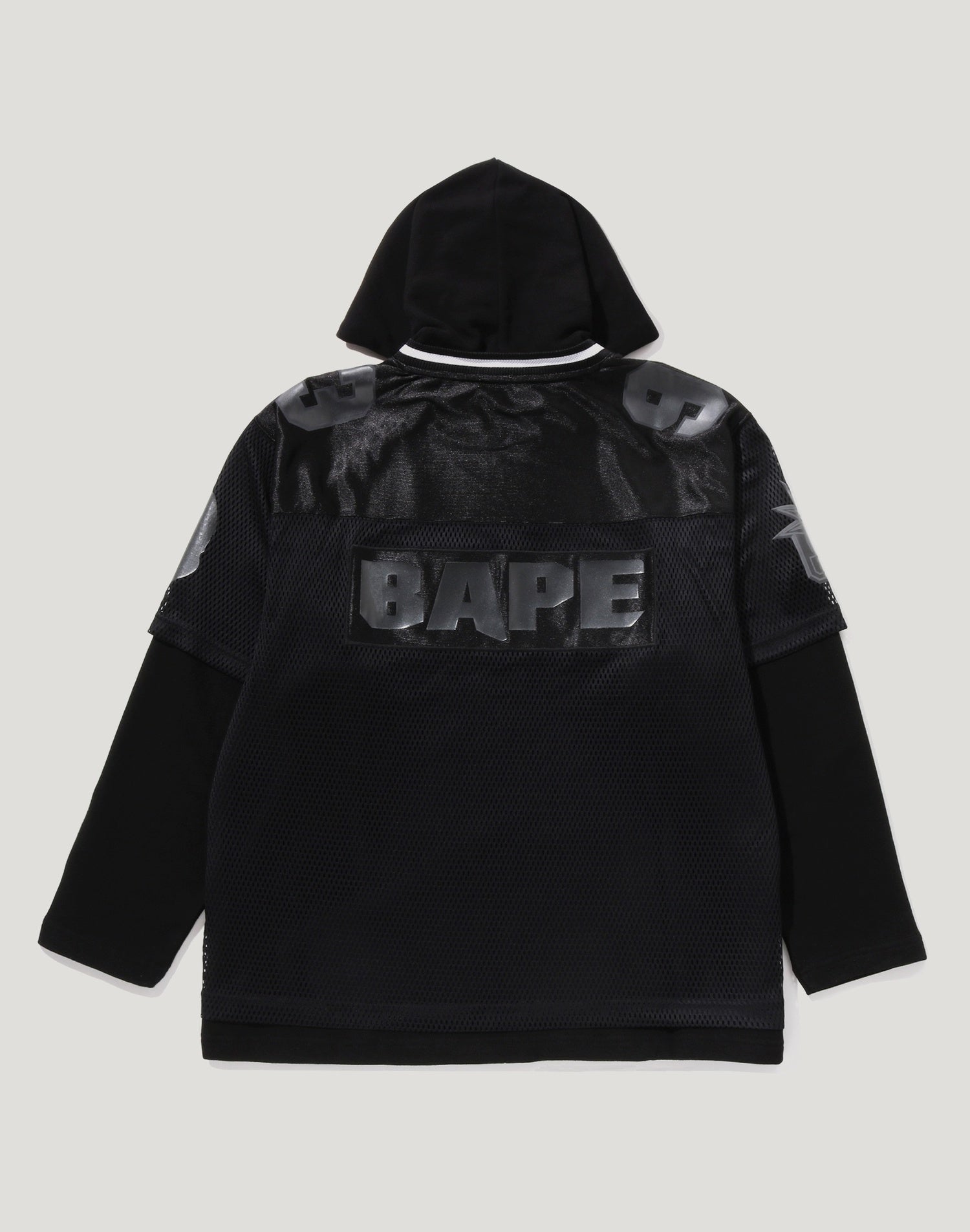BAPE US BLACK FRIDAY MESH LAYERED RELAXED FIT PULLOVER HOODIE MENS