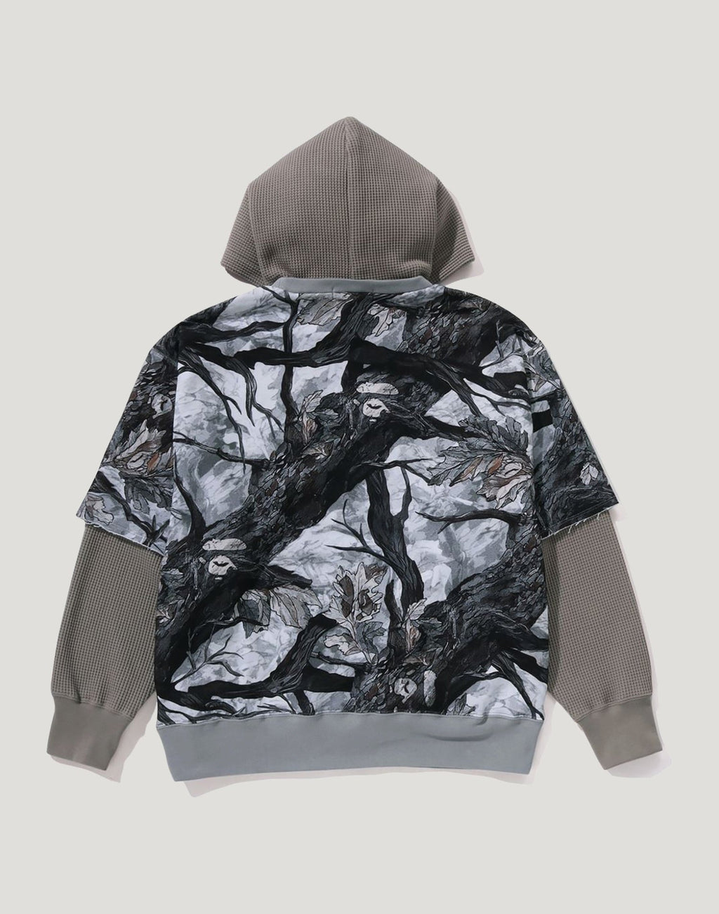 TREE EDGE CAMO LAYERED PULLOVER HOODIE MENS