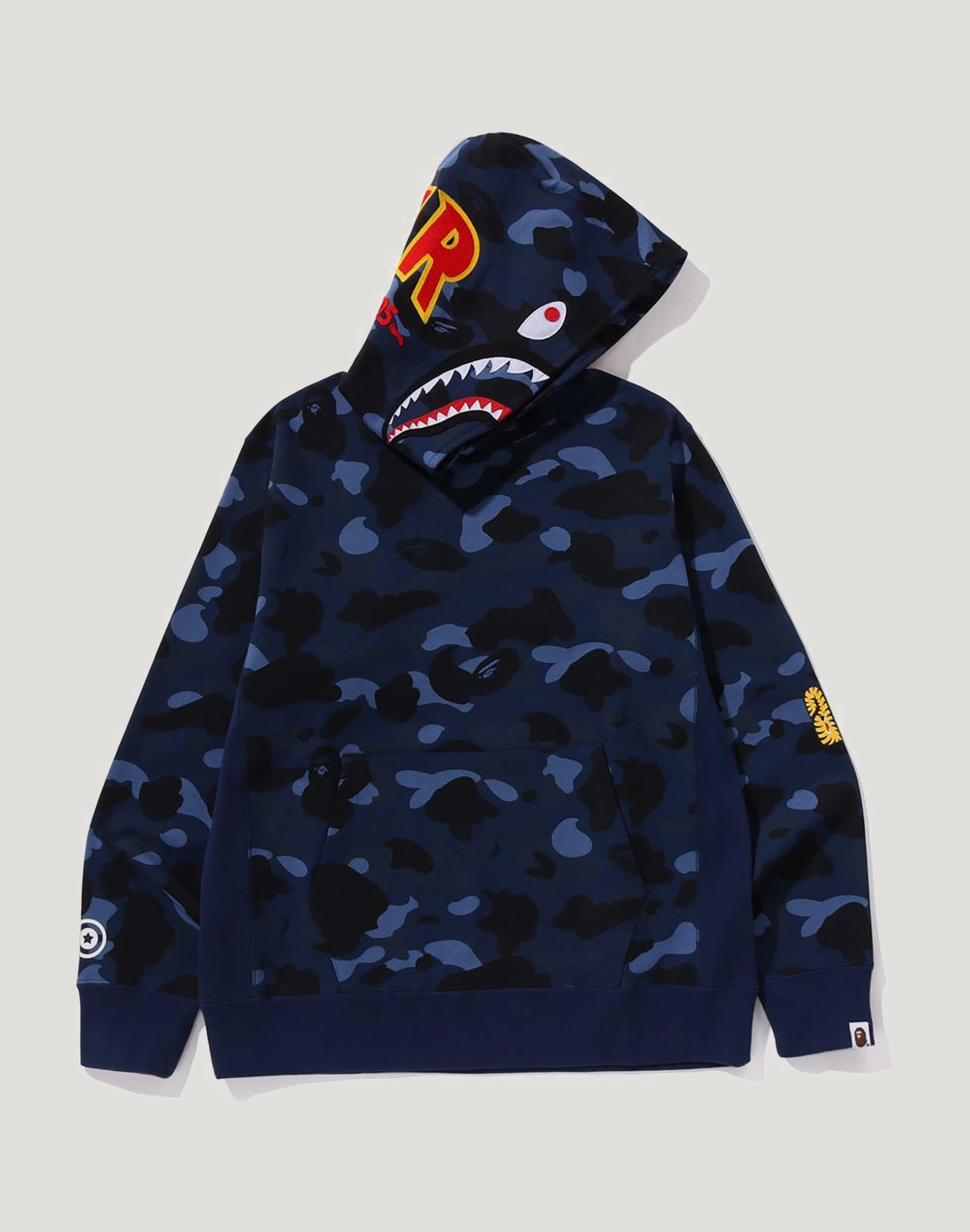 COLOR CAMO 2ND SHARK PULLOVER HOODIE MENS