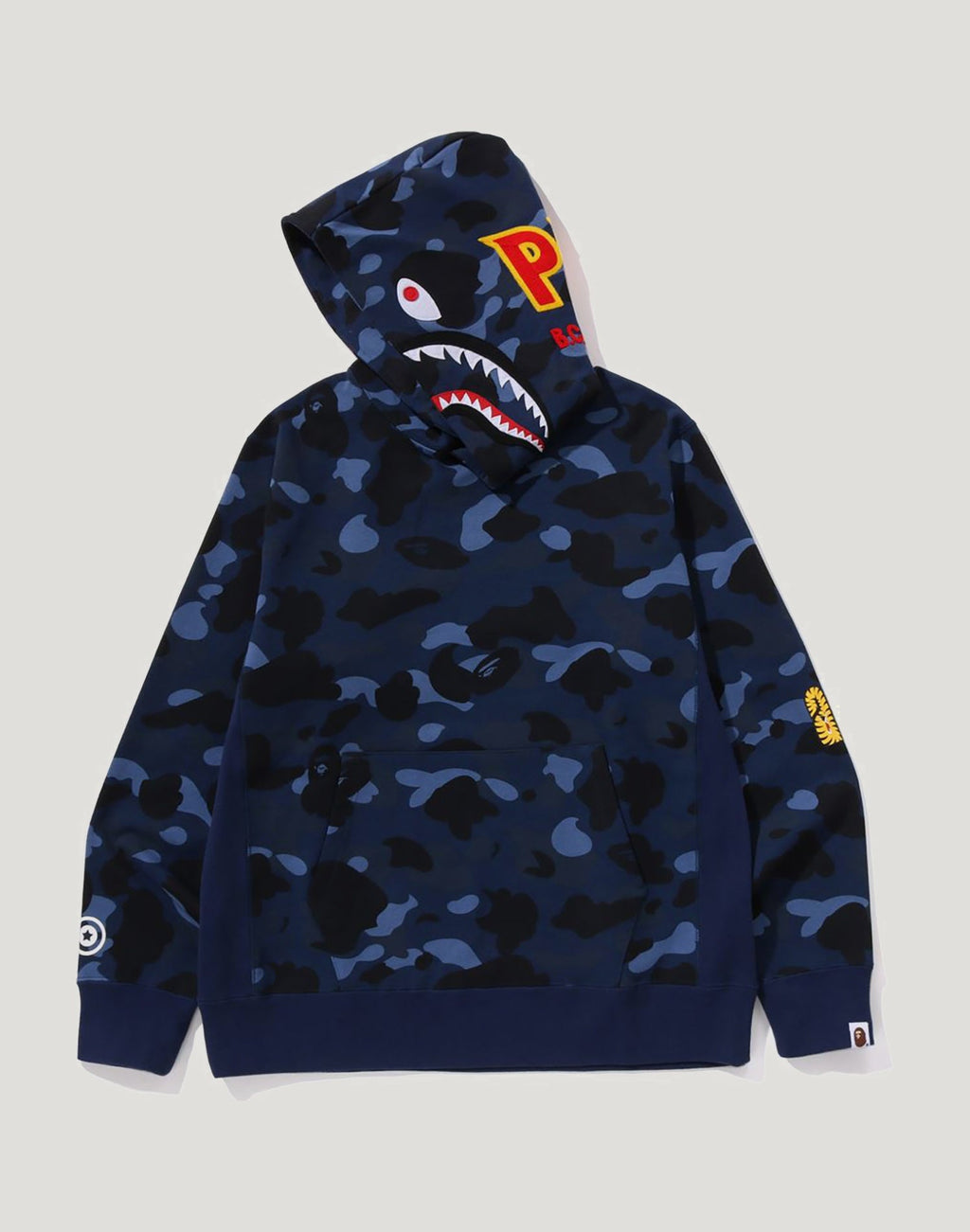 COLOR CAMO 2ND SHARK PULLOVER HOODIE MENS