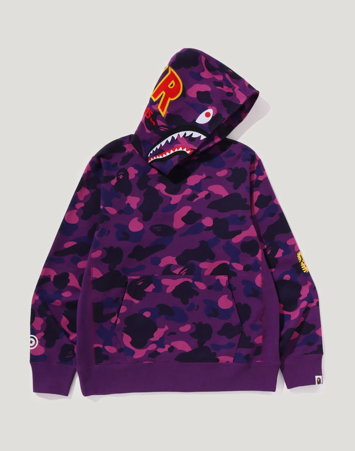 BAPE Color Camo 2nd Shark Pullover Hoodie - Men
