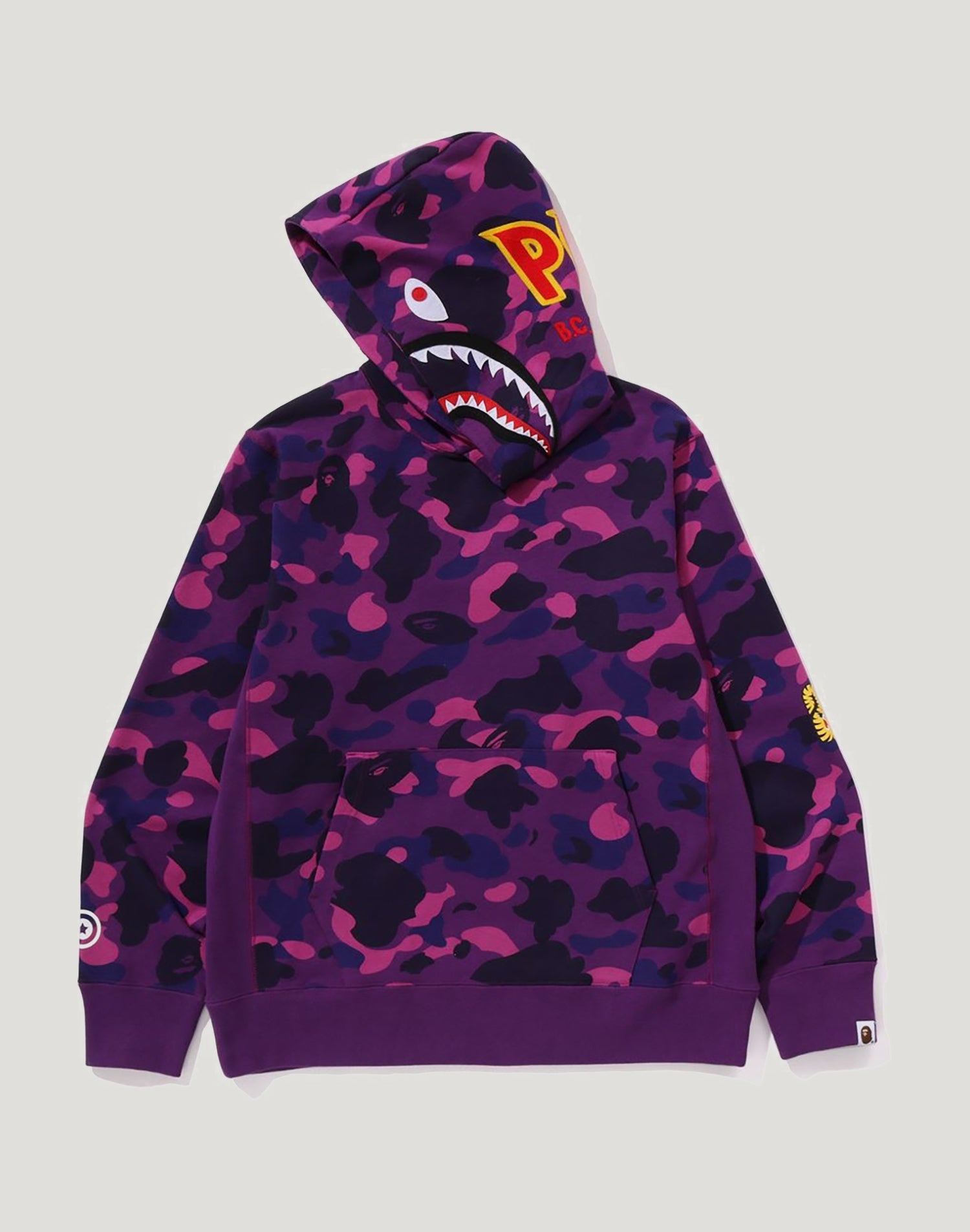 COLOR CAMO 2ND SHARK PULLOVER HOODIE MENS