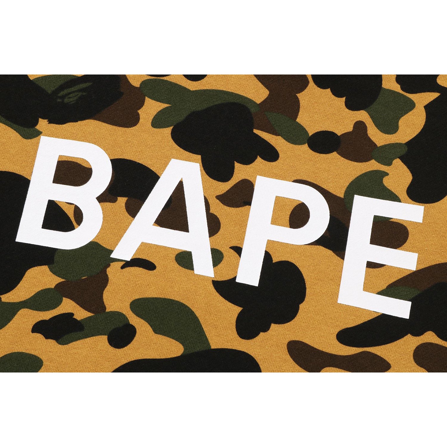 1ST CAMO BAPE Men's FW 2025 Pullover Hoodie Sweater - BAPE Logo