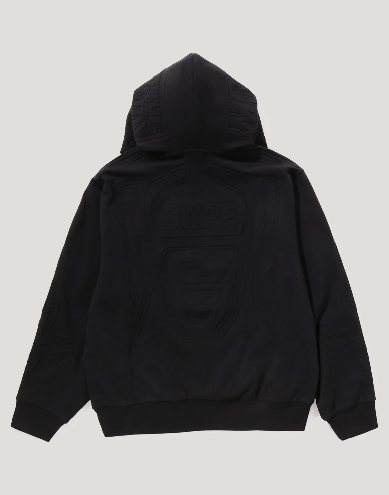 PADDED SHARK CROPPED FIT PULLOVER HOODIE MENS