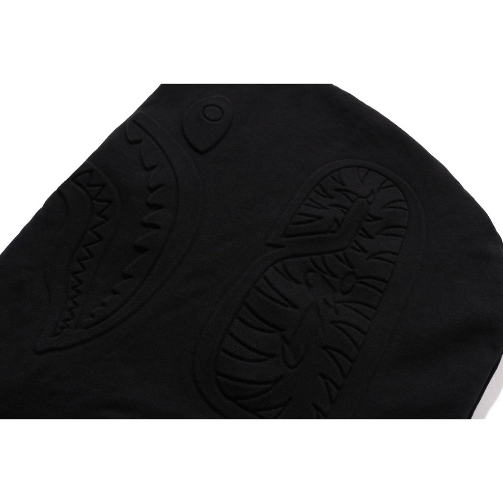 PADDED SHARK CROPPED FIT PULLOVER HOODIE MENS