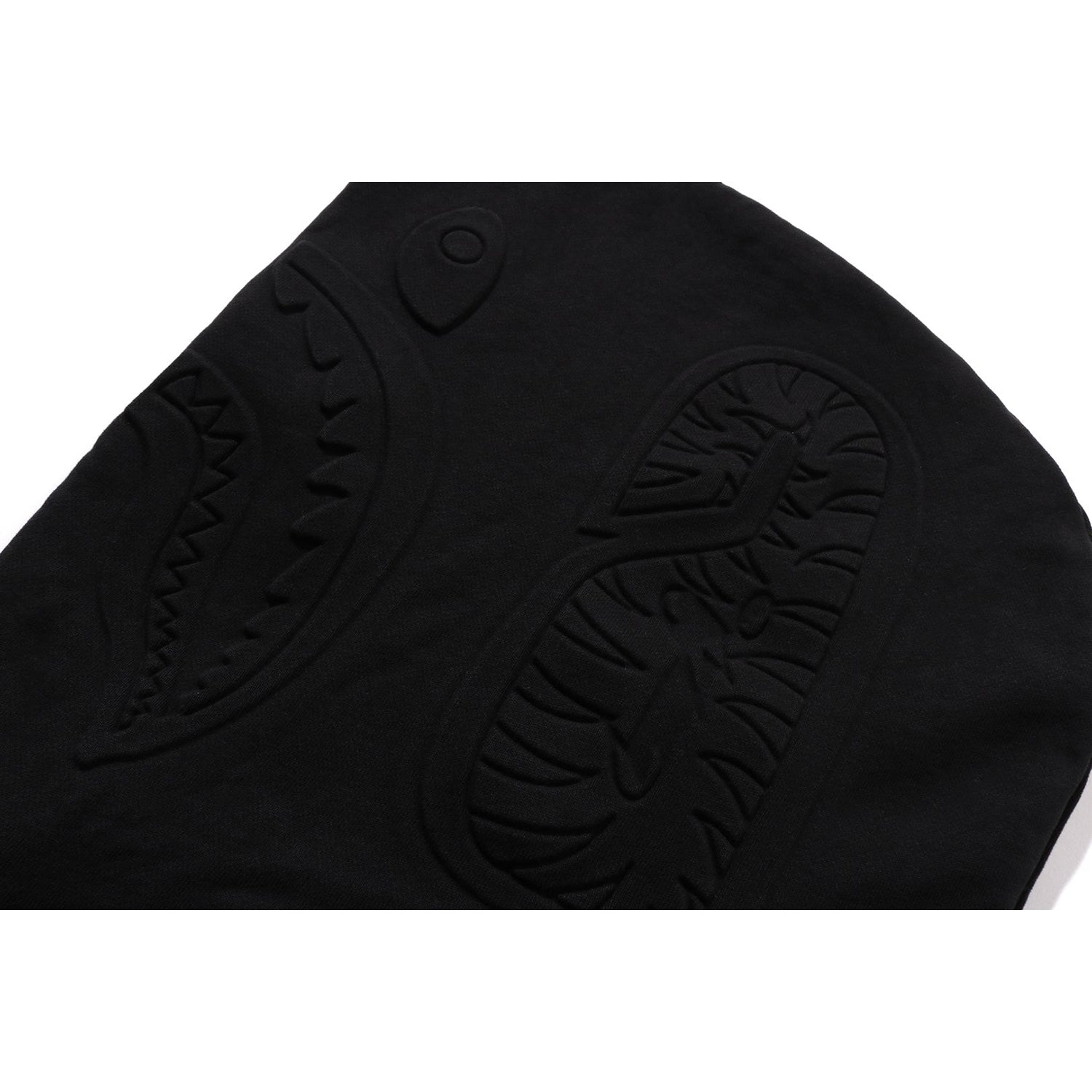 PADDED SHARK CROPPED FIT PULLOVER HOODIE MENS