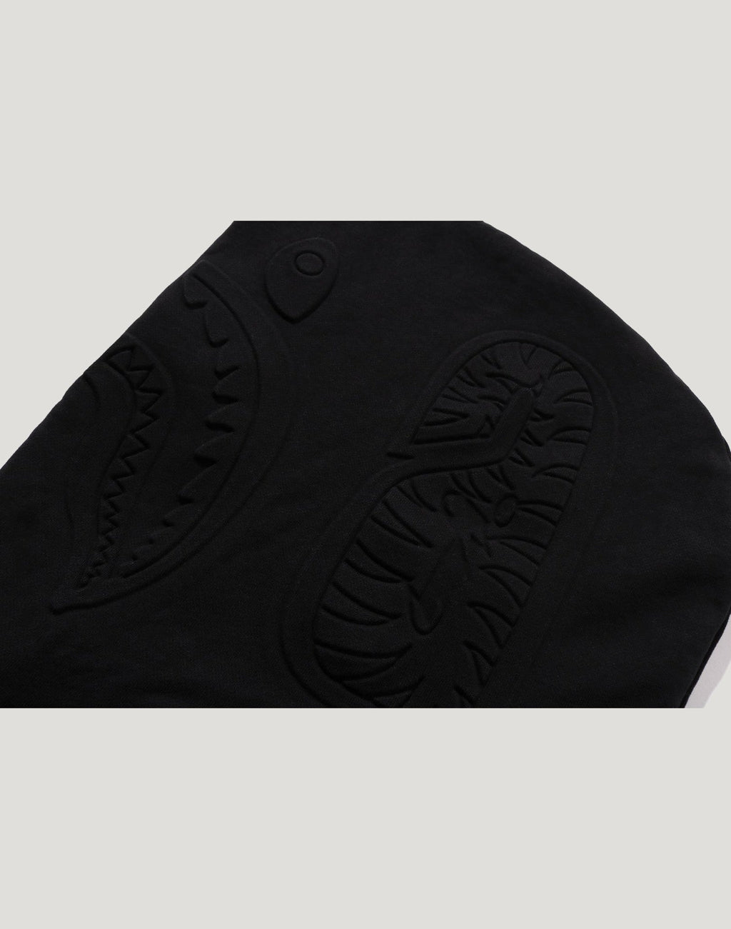 PADDED SHARK CROPPED FIT PULLOVER HOODIE MENS