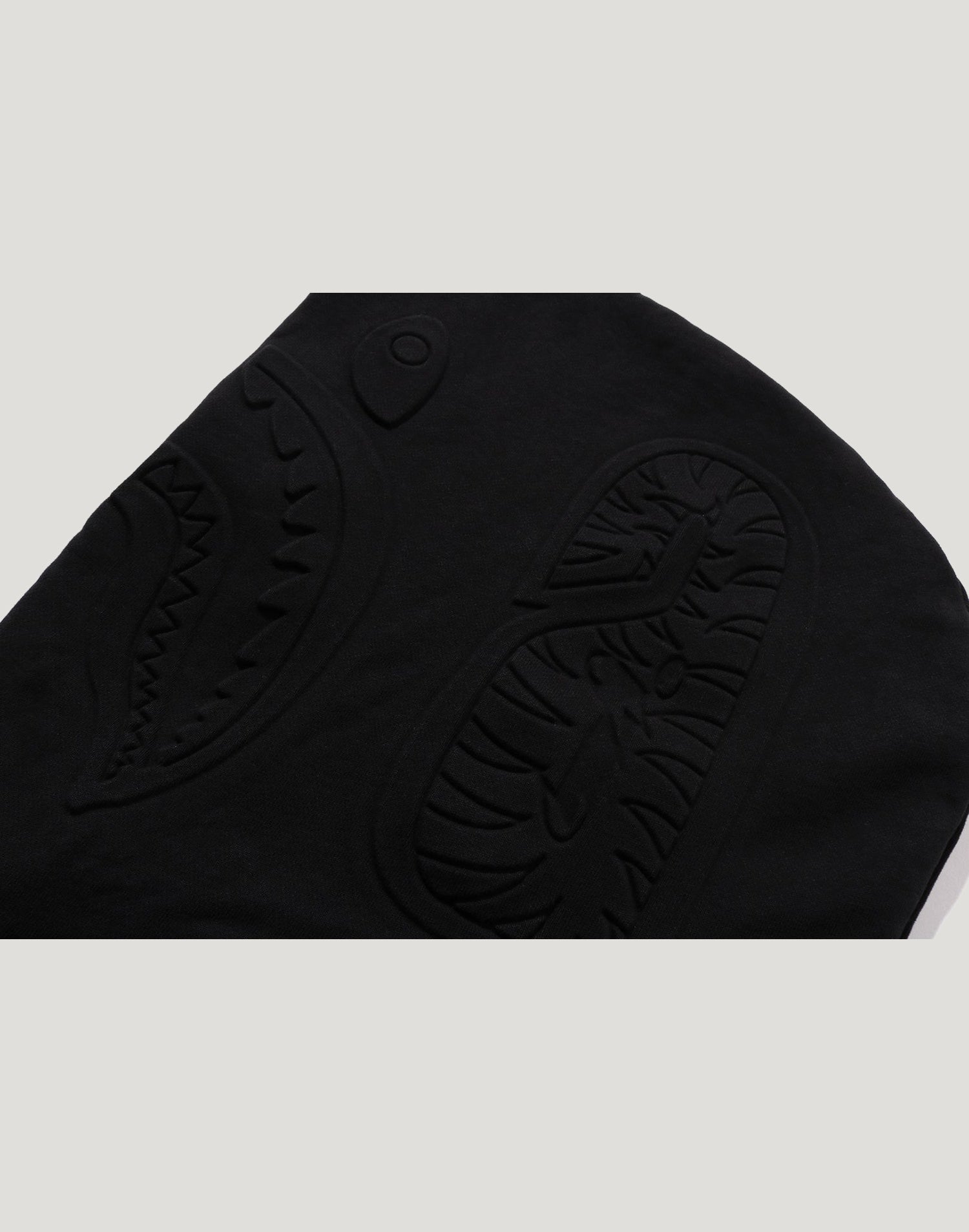 PADDED SHARK CROPPED FIT PULLOVER HOODIE MENS