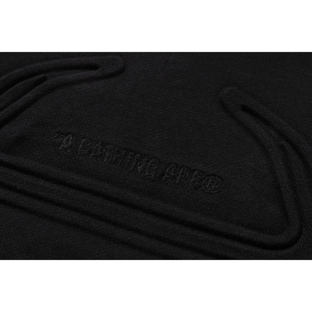 PADDED SHARK CROPPED FIT PULLOVER HOODIE MENS