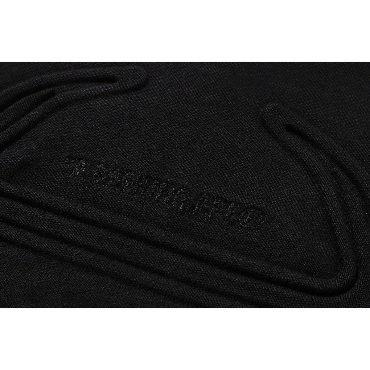 PADDED SHARK CROPPED FIT PULLOVER HOODIE MENS