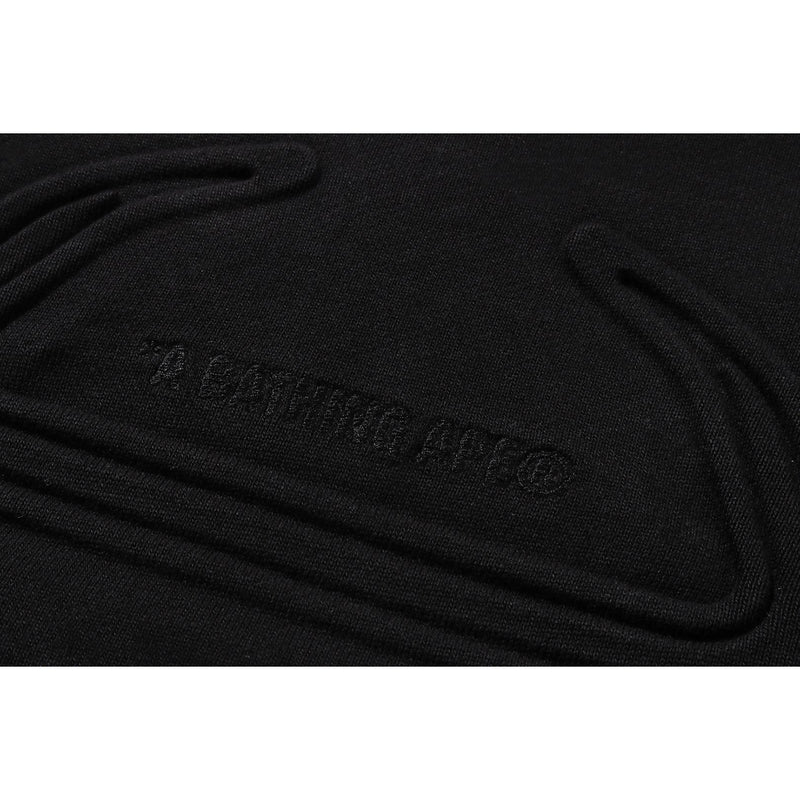 PADDED SHARK CROPPED FIT PULLOVER HOODIE MENS