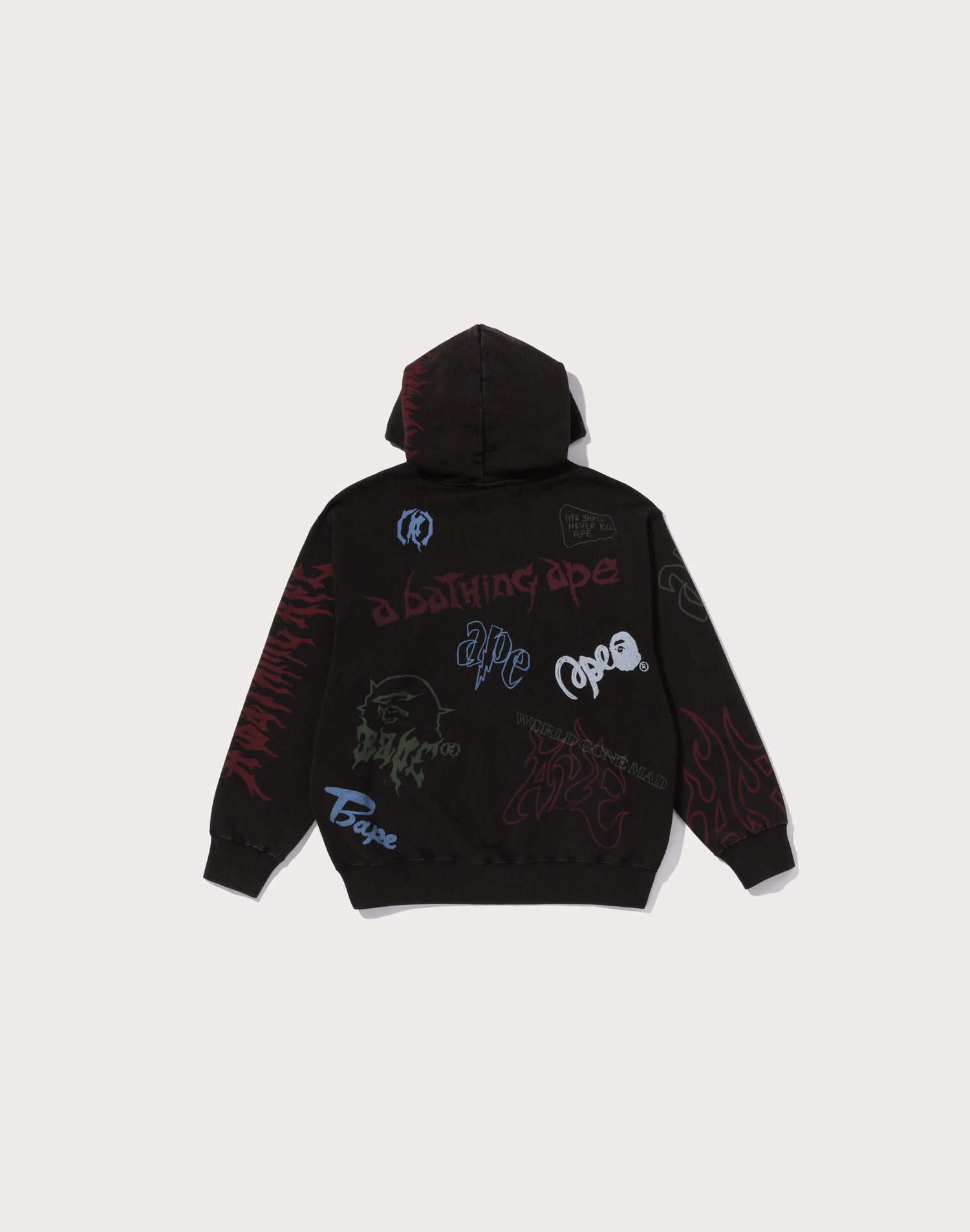 ALLOVER PRINT RELAXED FIT PULLOVER HOODIE MENS – us.bape.com