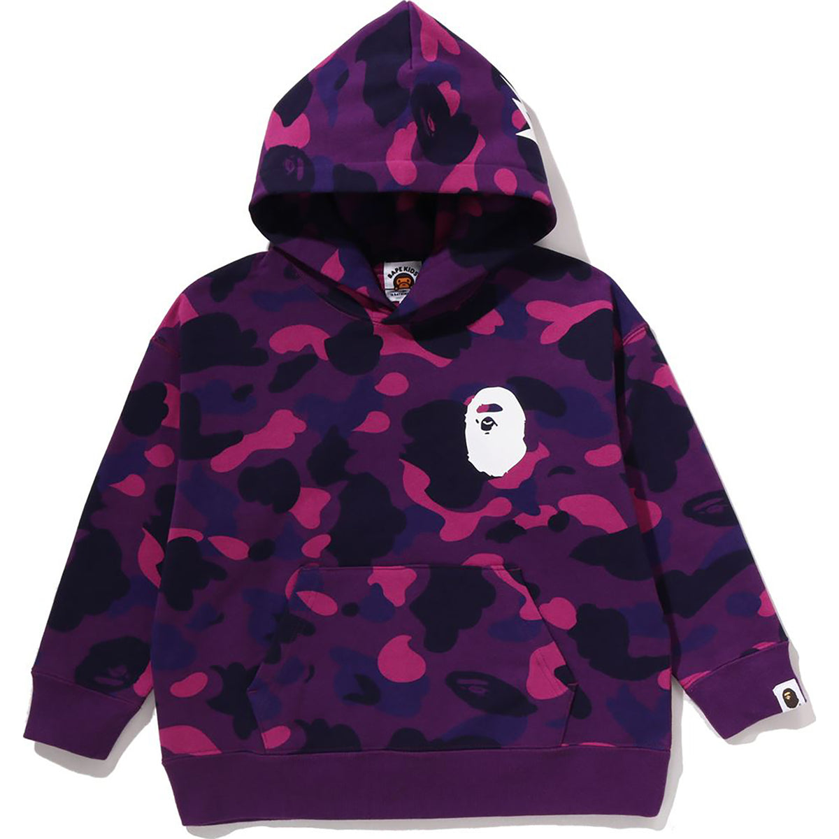 COLOR CAMO APE HEAD RELAXED FIT PULLOVER HOODIE KIDS