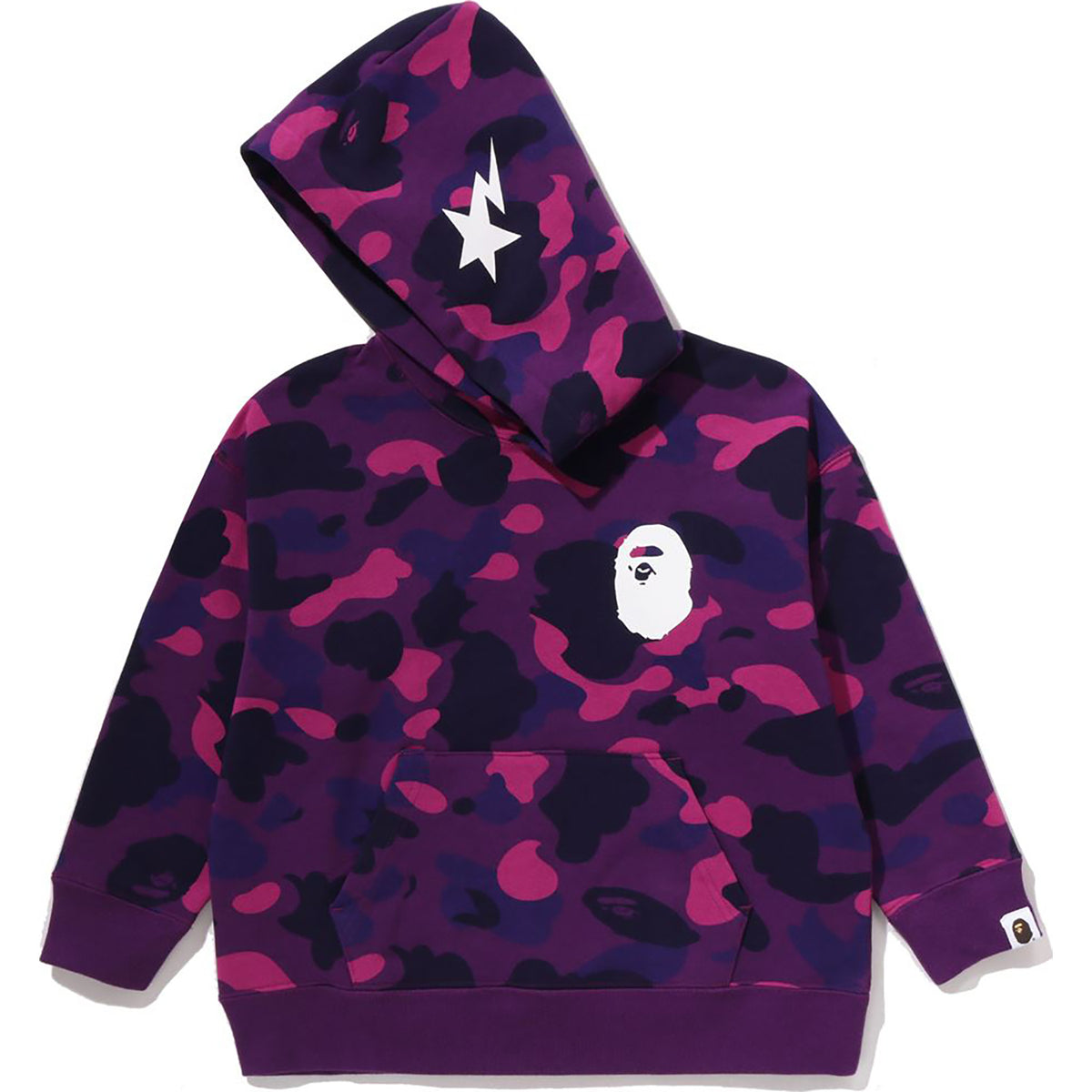COLOR CAMO APE HEAD RELAXED FIT PULLOVER HOODIE KIDS