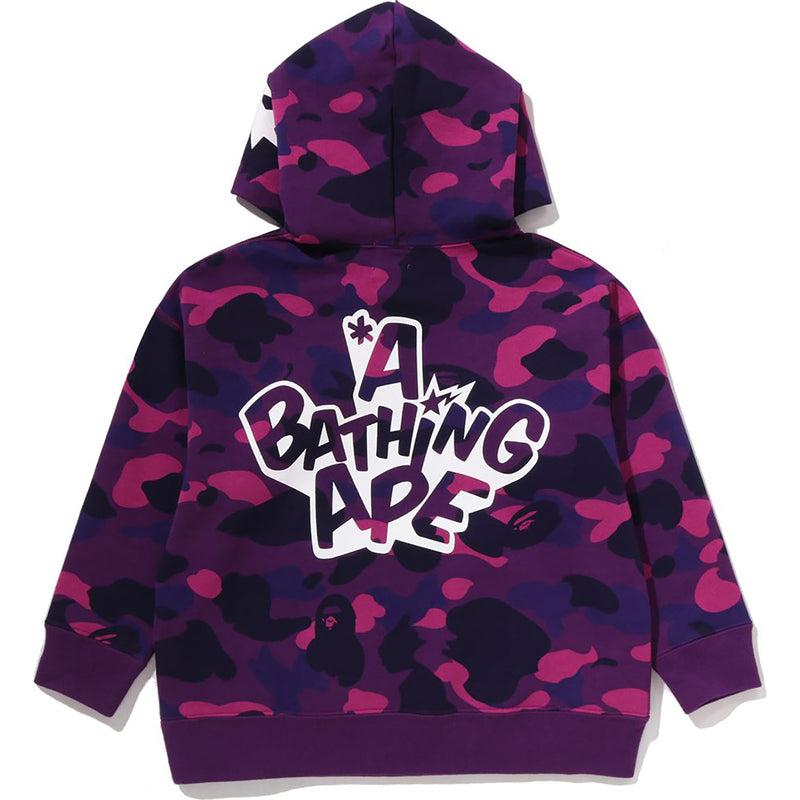 COLOR CAMO APE HEAD RELAXED FIT PULLOVER HOODIE KIDS