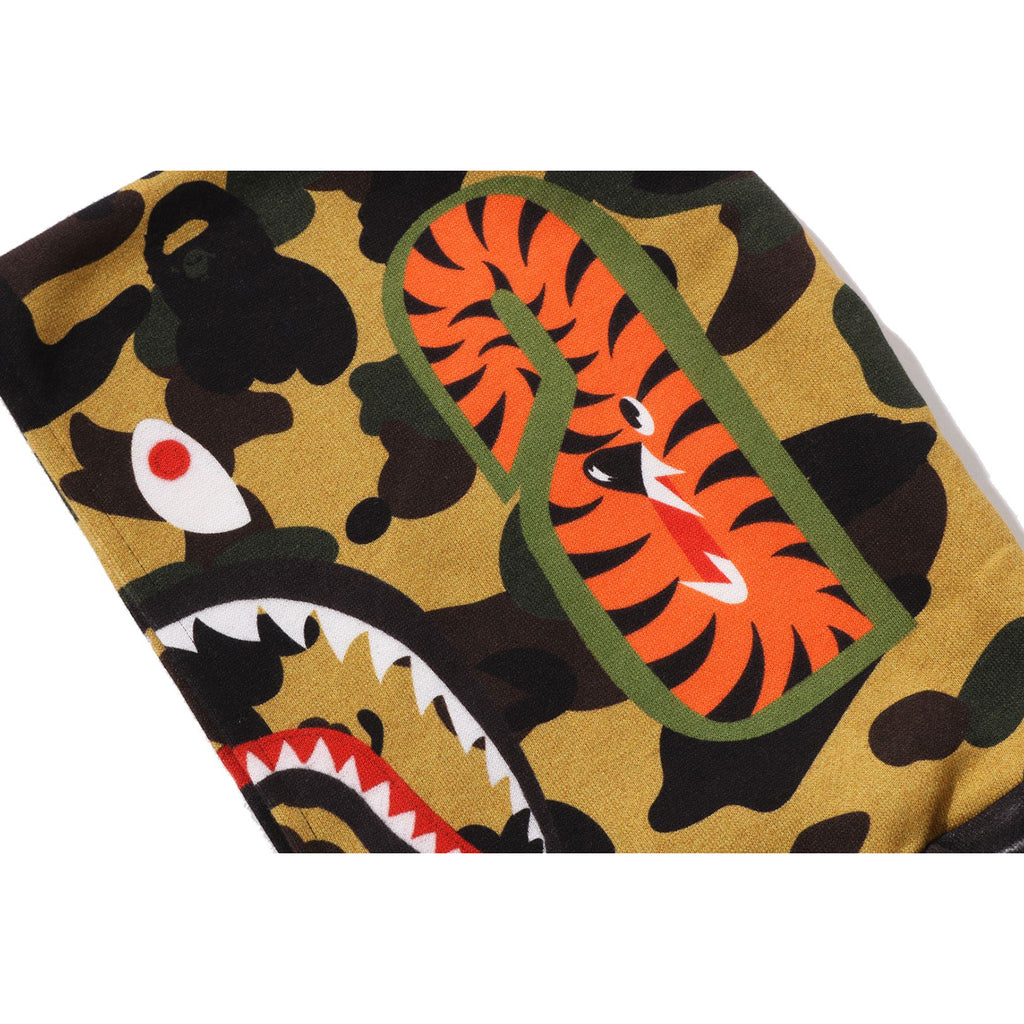 LEATHER JACKET PRINT SHARK PULLOVER HOODIE KIDS