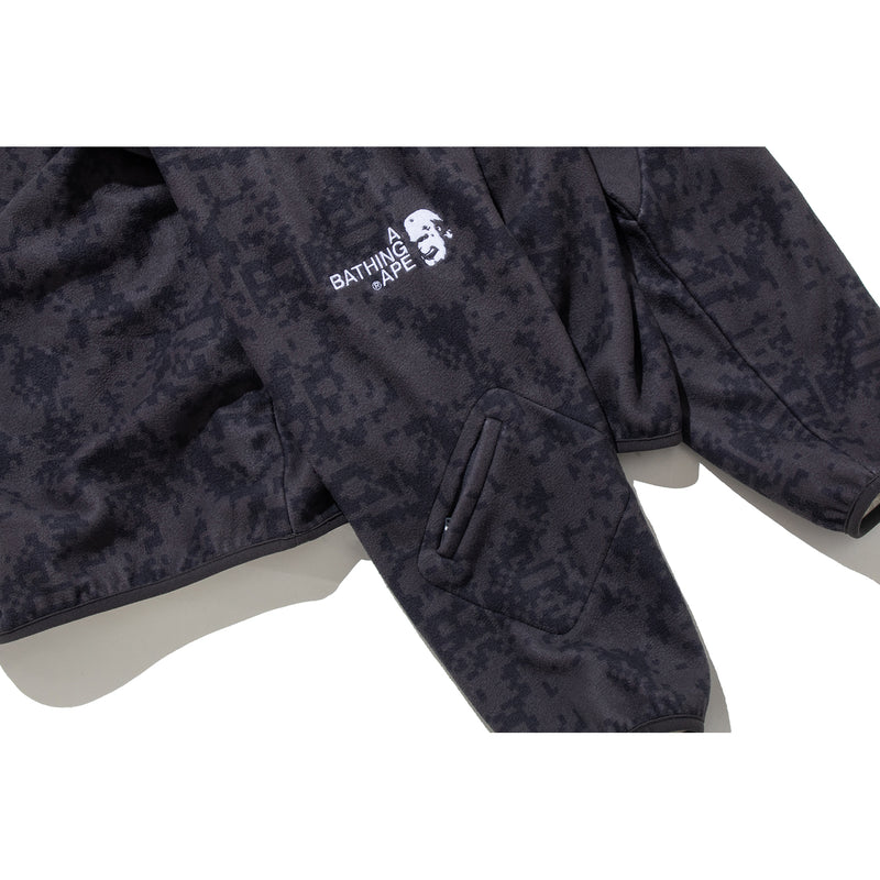 BAPE BY KAZUKI KURAISHI PIXELATE CAMO SHARK RELAXED FIT HOODIE MENS