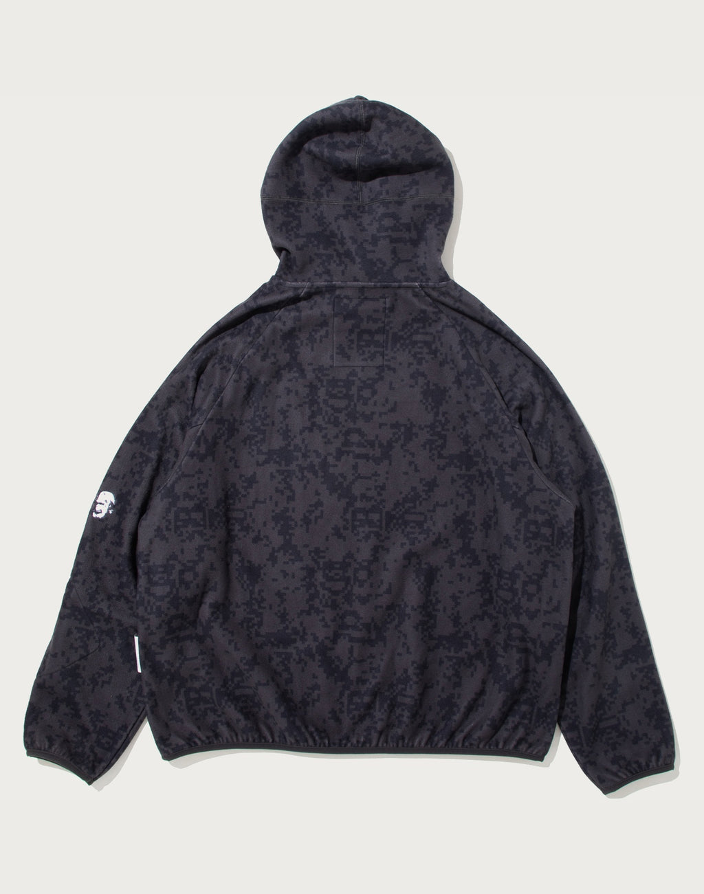 BAPE BY KAZUKI KURAISHI PIXELATE CAMO SHARK RELAXED FIT HOODIE MENS