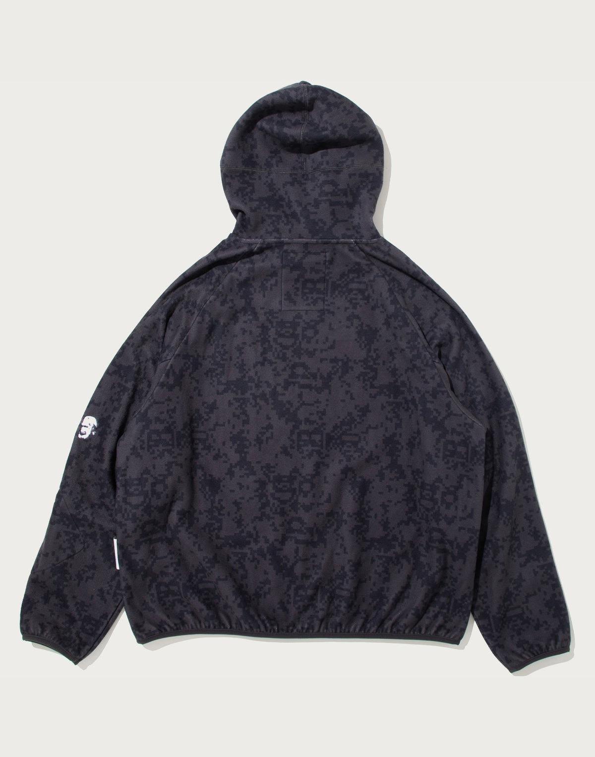 BAPE BY KAZUKI KURAISHI PIXELATE CAMO SHARK RELAXED FIT HOODIE MENS