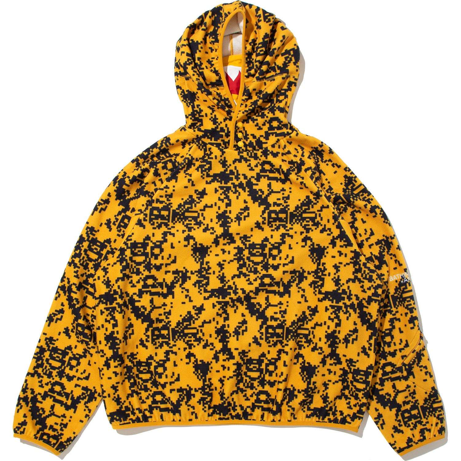 中古 BAPE CAMO RELAXED FIT PULLOVER HOODIE BAPE BY KAZUKI KURAISHI PIXELATE CAMO SHARK RELAXED FIT HOODIE