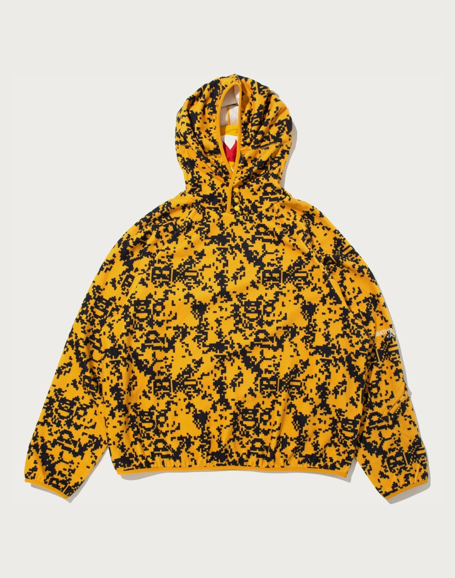 BAPE BY KAZUKI KURAISHI PIXELATE CAMO SHARK RELAXED FIT HOODIE MENS