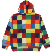 MULTI COLOR PATCHWORK PULLOVER HOODIE MENS