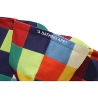 MULTI COLOR PATCHWORK PULLOVER HOODIE MENS