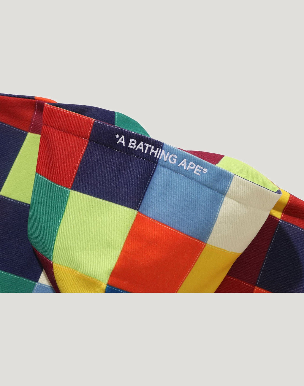 MULTI COLOR PATCHWORK PULLOVER HOODIE MENS