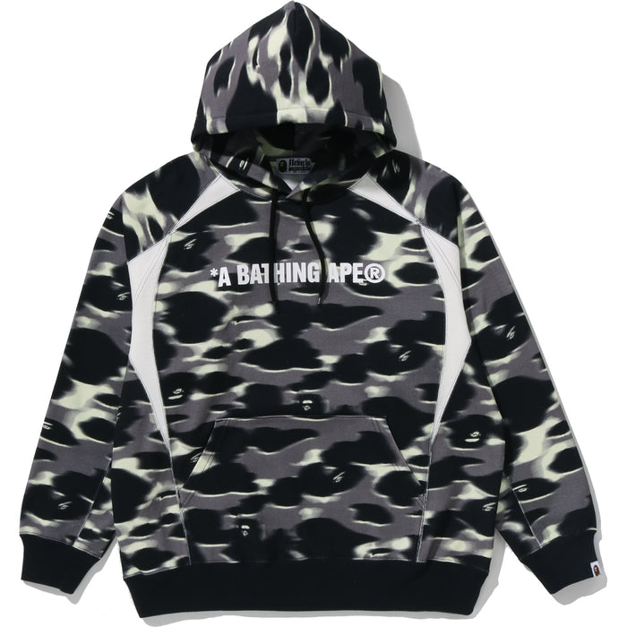 SCREEN CAMO FOOTBALL LOGO RELAXED FIT PULLOVER HOODIE MENS