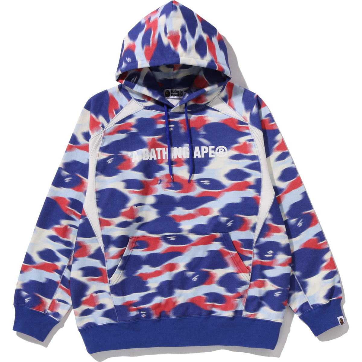 SCREEN CAMO FOOTBALL LOGO RELAXED FIT PULLOVER HOODIE MENS