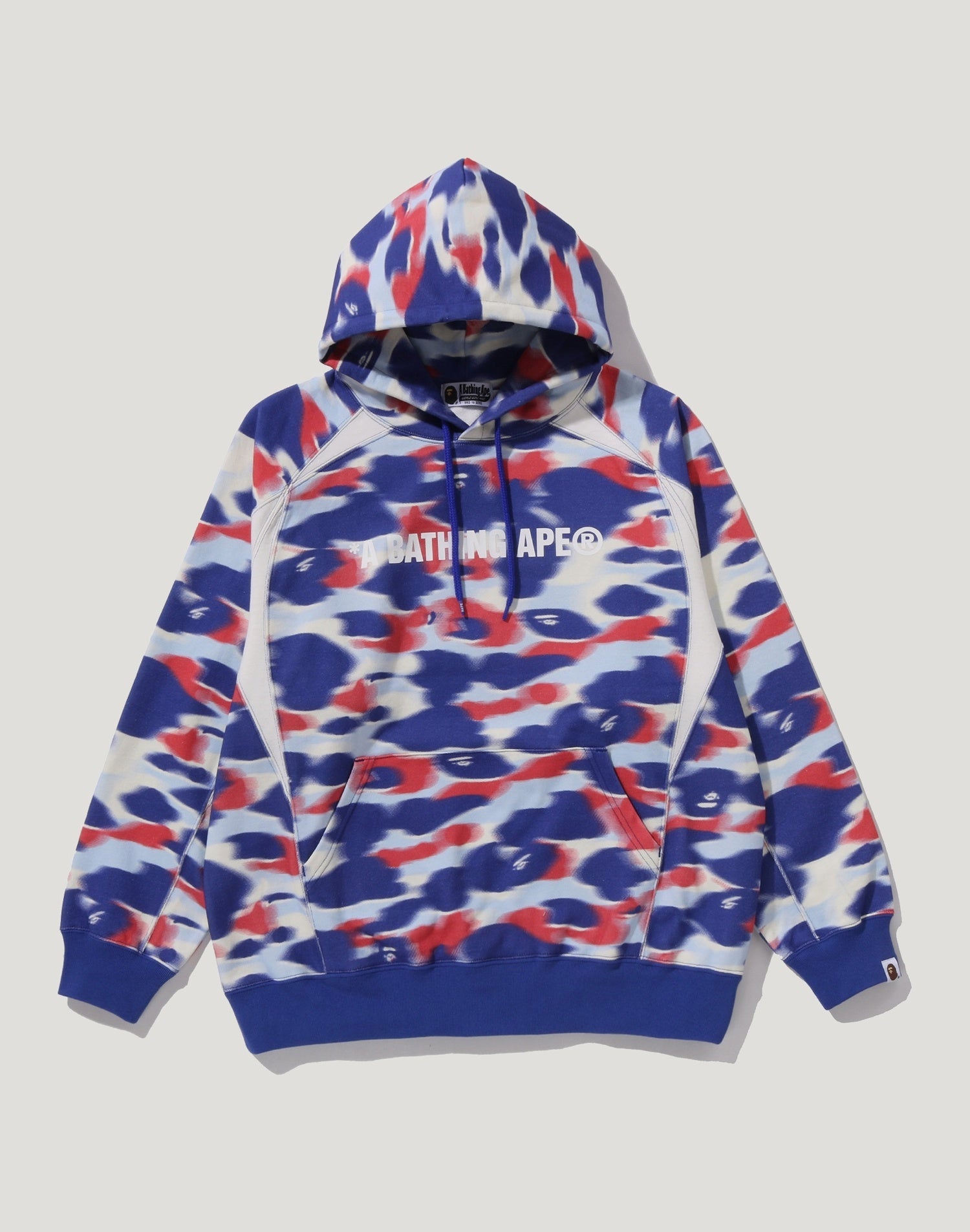 SCREEN CAMO FOOTBALL LOGO RELAXED FIT PULLOVER HOODIE MENS