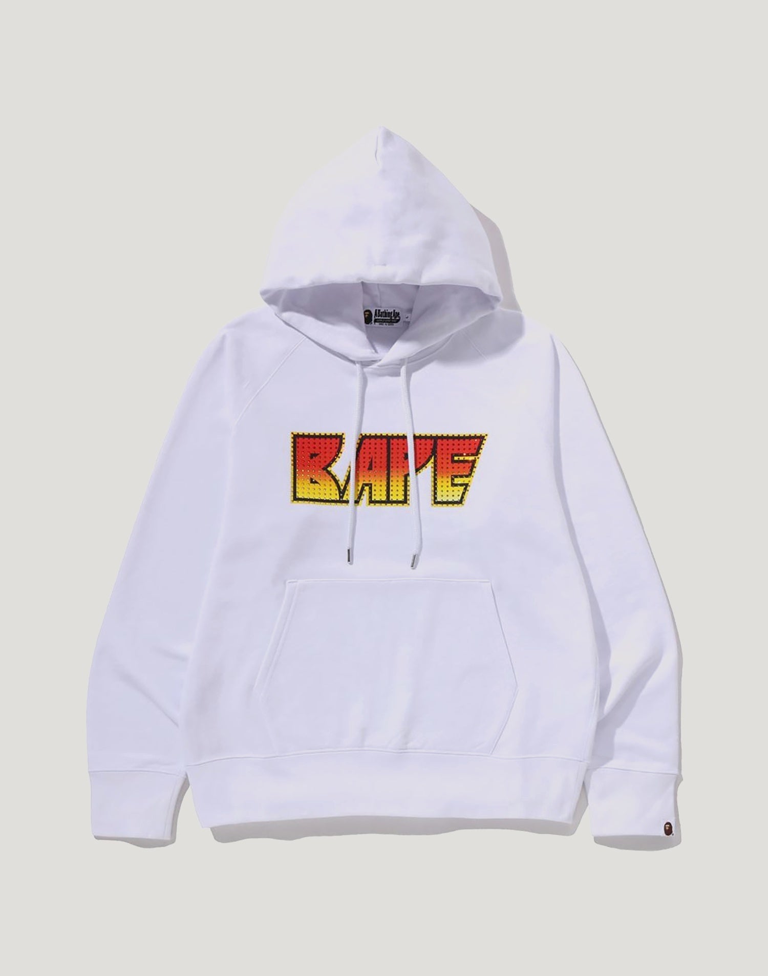 RHINESTONE LOGO REGULAR FIT PULLOVER HOODIE MENS
