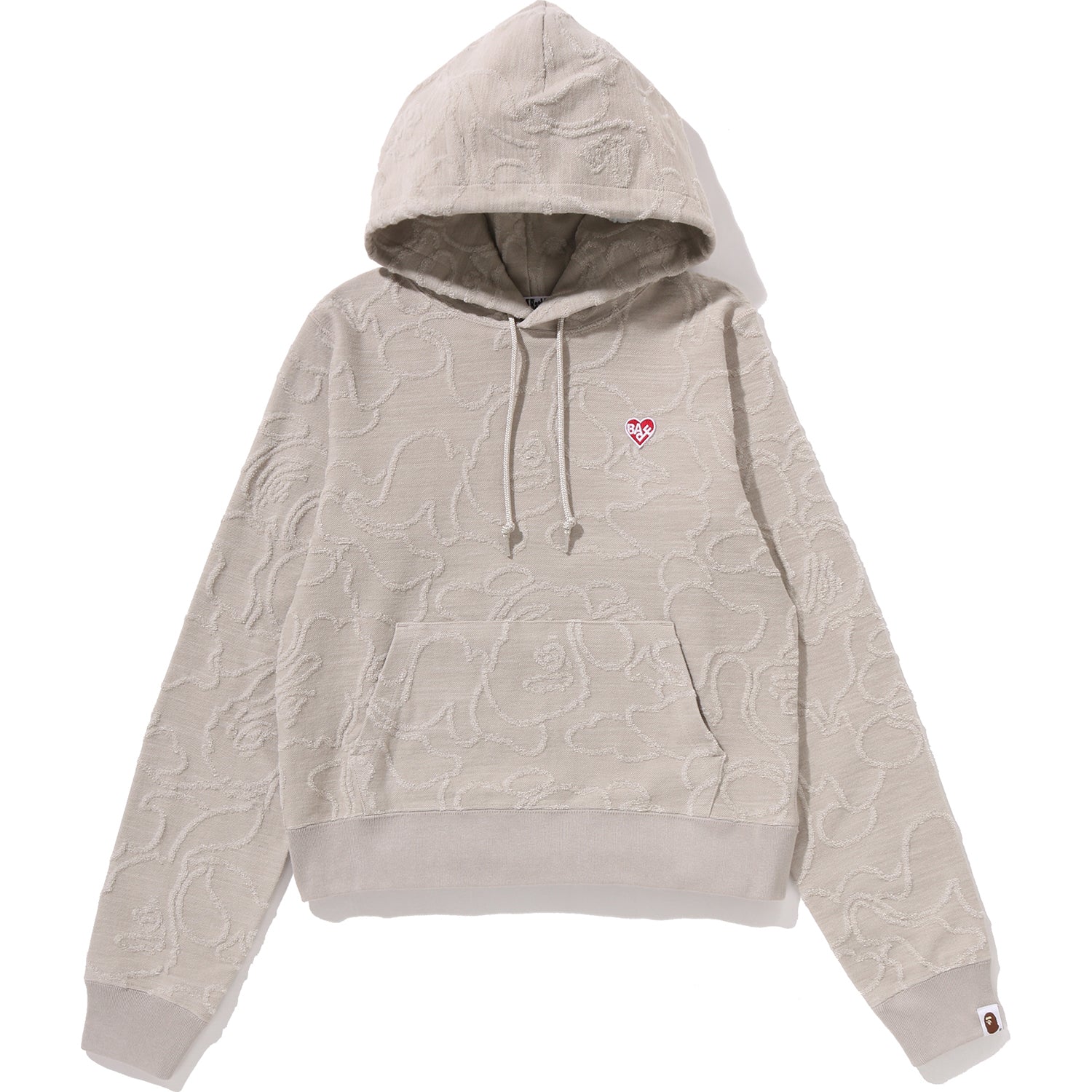 NEON CAMO JACQUARD PULLOVER HOODIE LADIES