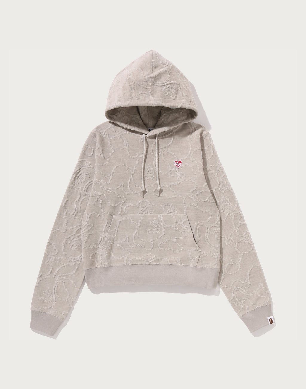 NEON CAMO JACQUARD PULLOVER HOODIE LADIES