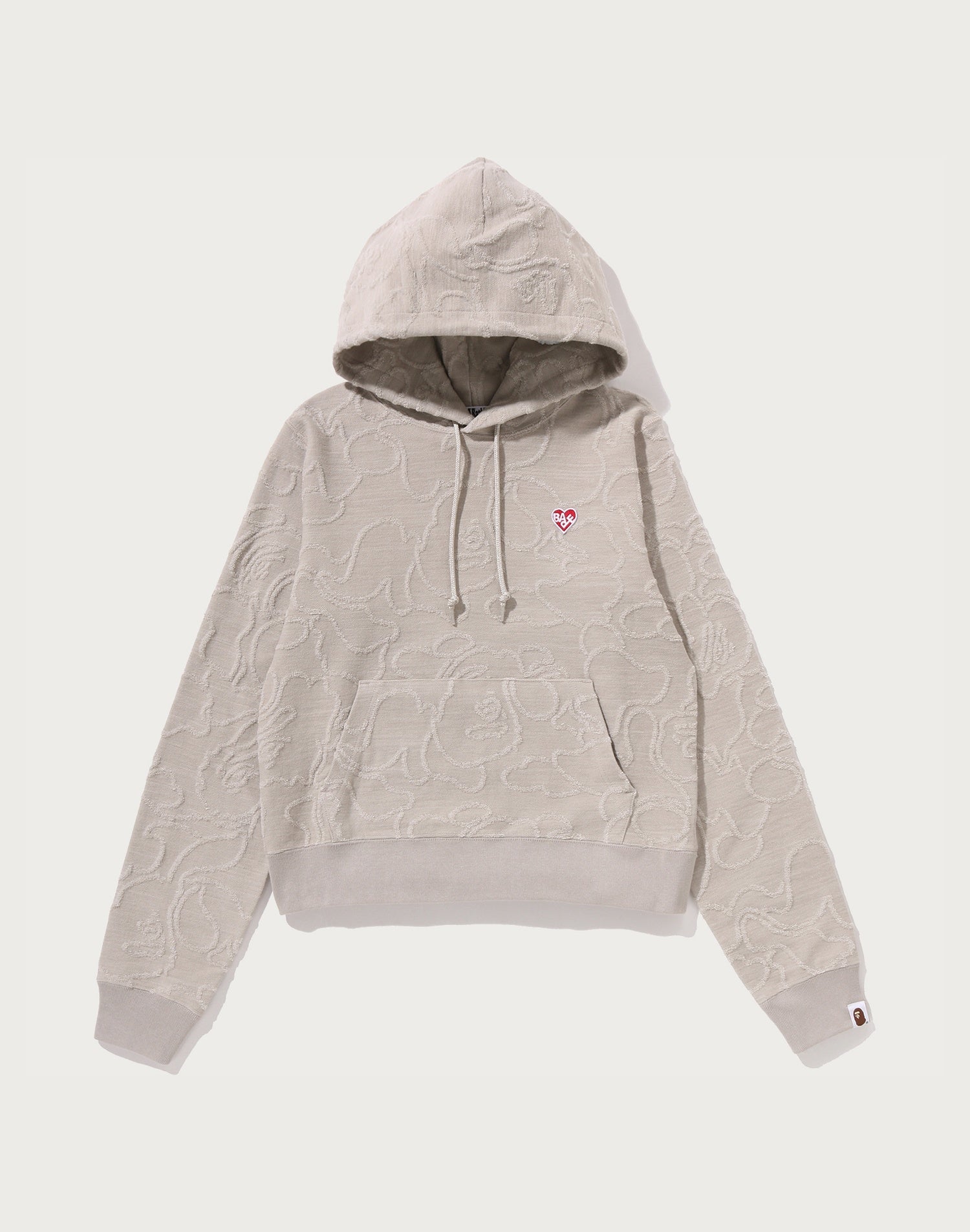 NEON CAMO JACQUARD PULLOVER HOODIE LADIES