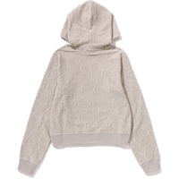 NEON CAMO JACQUARD PULLOVER HOODIE LADIES