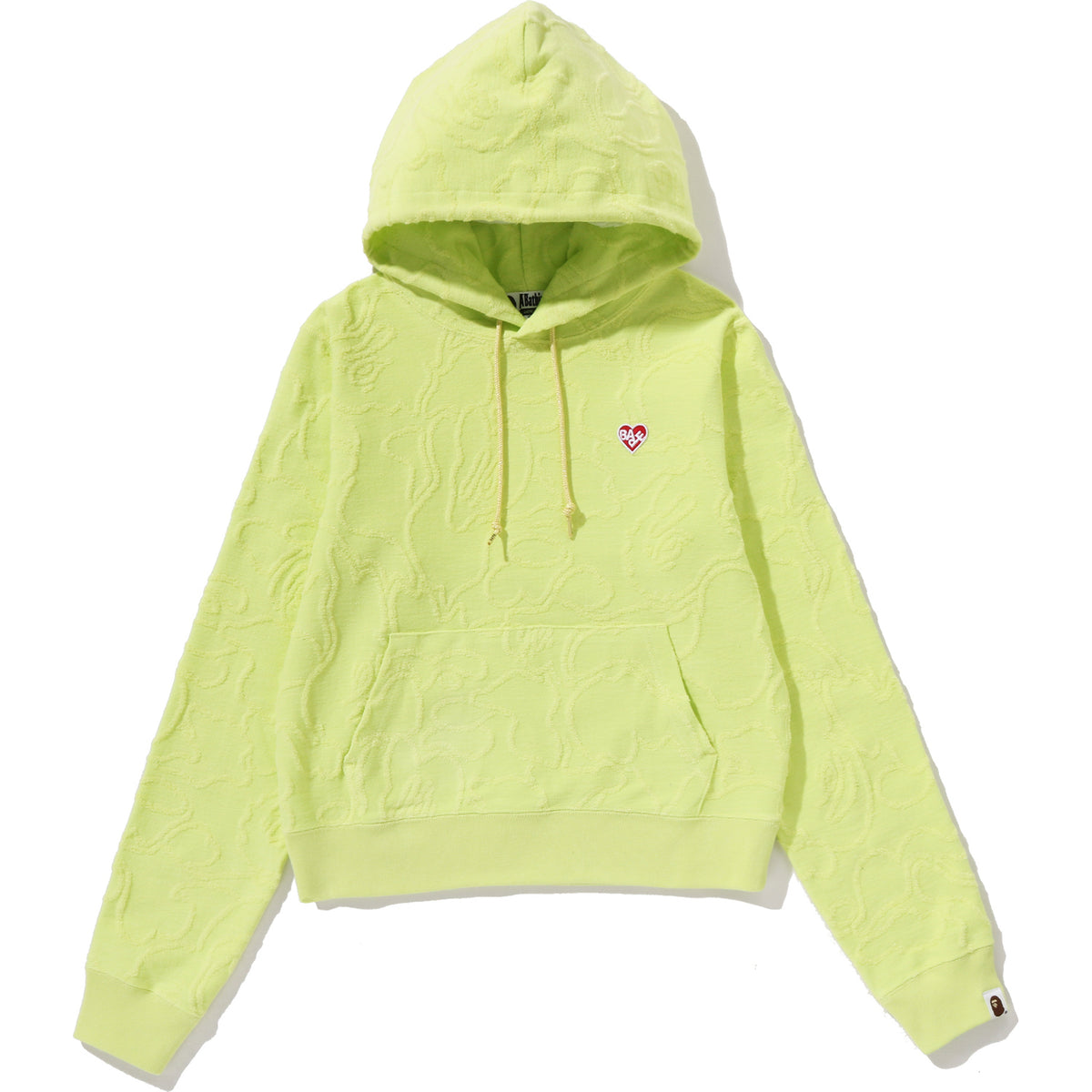 NEON CAMO JACQUARD PULLOVER HOODIE LADIES