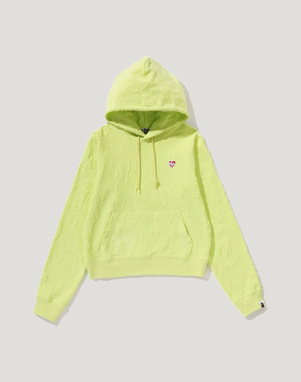 NEON CAMO JACQUARD PULLOVER HOODIE LADIES
