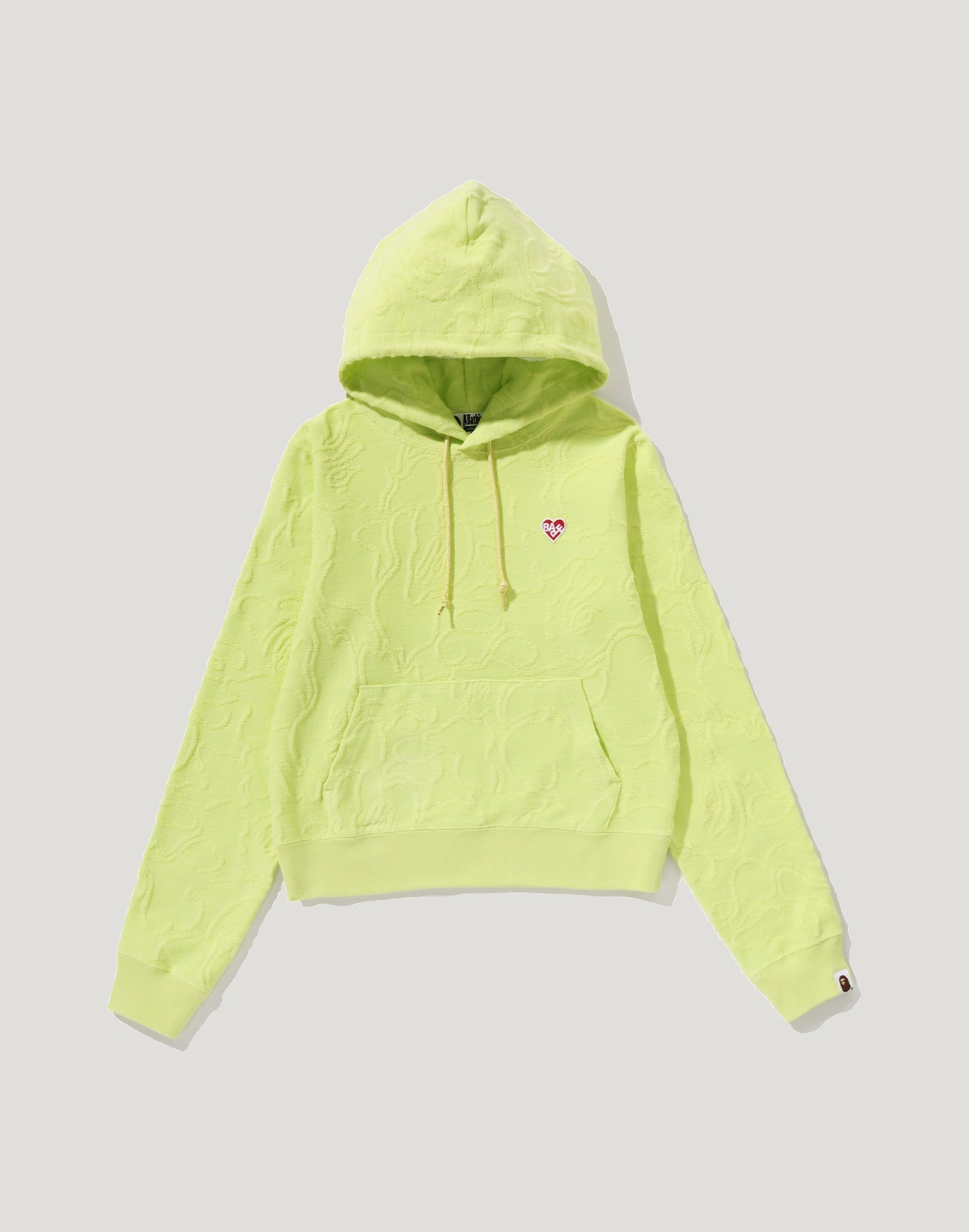NEON CAMO JACQUARD PULLOVER HOODIE LADIES