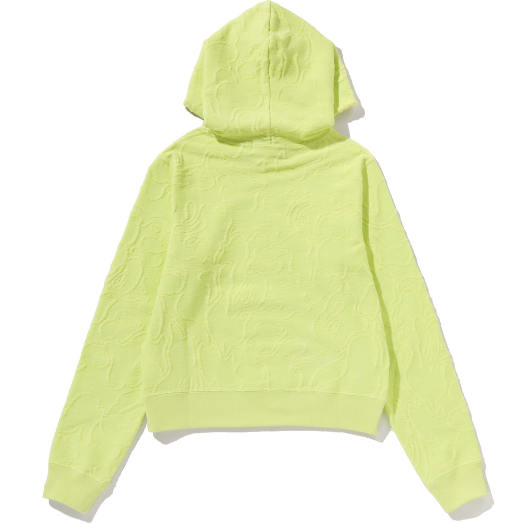 NEON CAMO JACQUARD PULLOVER HOODIE LADIES