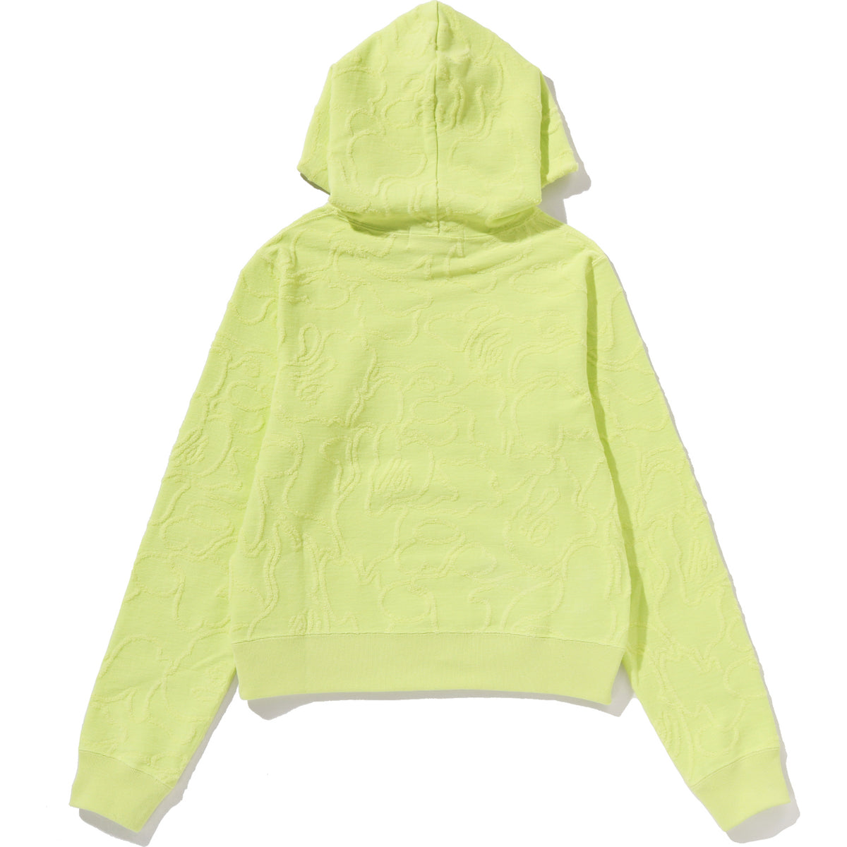 NEON CAMO JACQUARD PULLOVER HOODIE LADIES