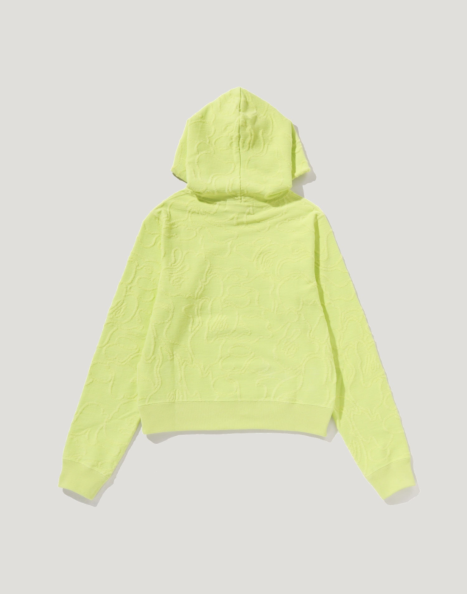 NEON CAMO JACQUARD PULLOVER HOODIE LADIES