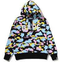 NEW MULTI CAMO LOGO OVERSIZED PULLOVER HOODIE LADIES