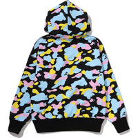 NEW MULTI CAMO LOGO OVERSIZED PULLOVER HOODIE LADIES