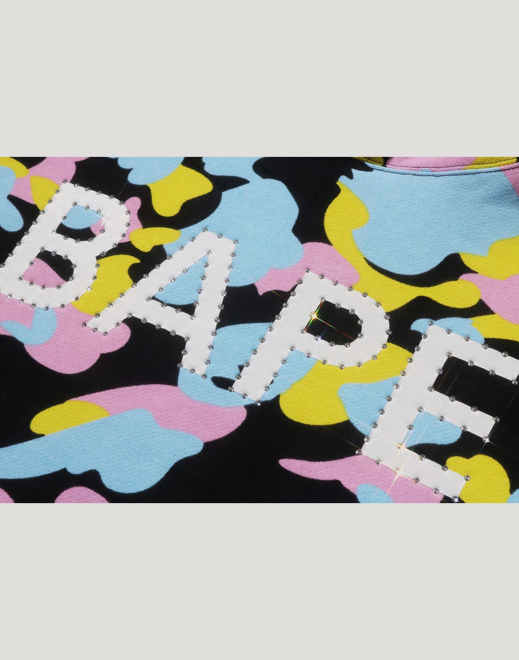 NEW MULTI CAMO LOGO OVERSIZED PULLOVER HOODIE LADIES