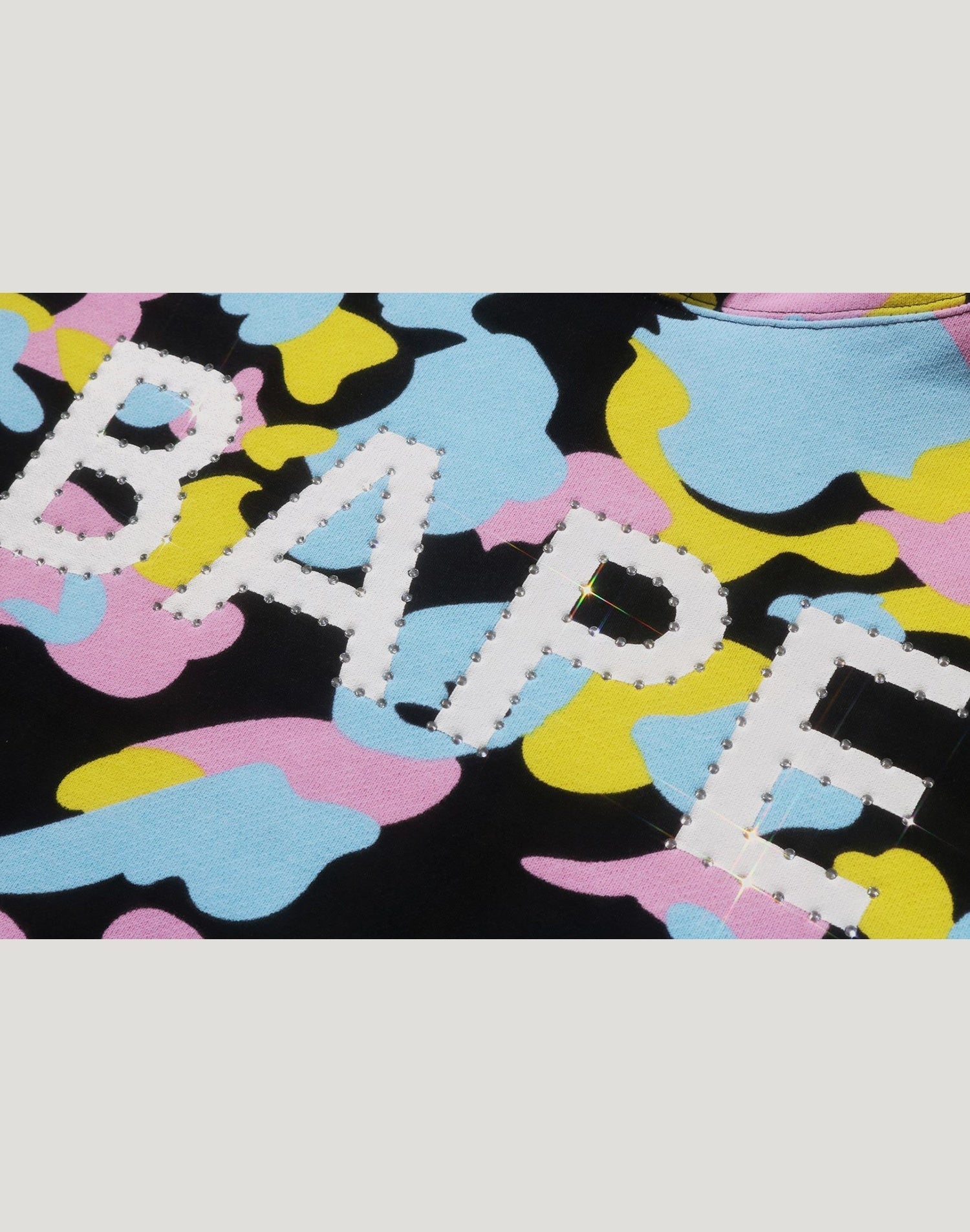 NEW MULTI CAMO LOGO OVERSIZED PULLOVER HOODIE LADIES
