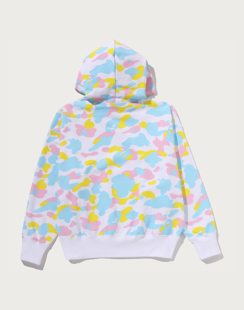 NEW MULTI CAMO LOGO OVERSIZED PULLOVER HOODIE LADIES