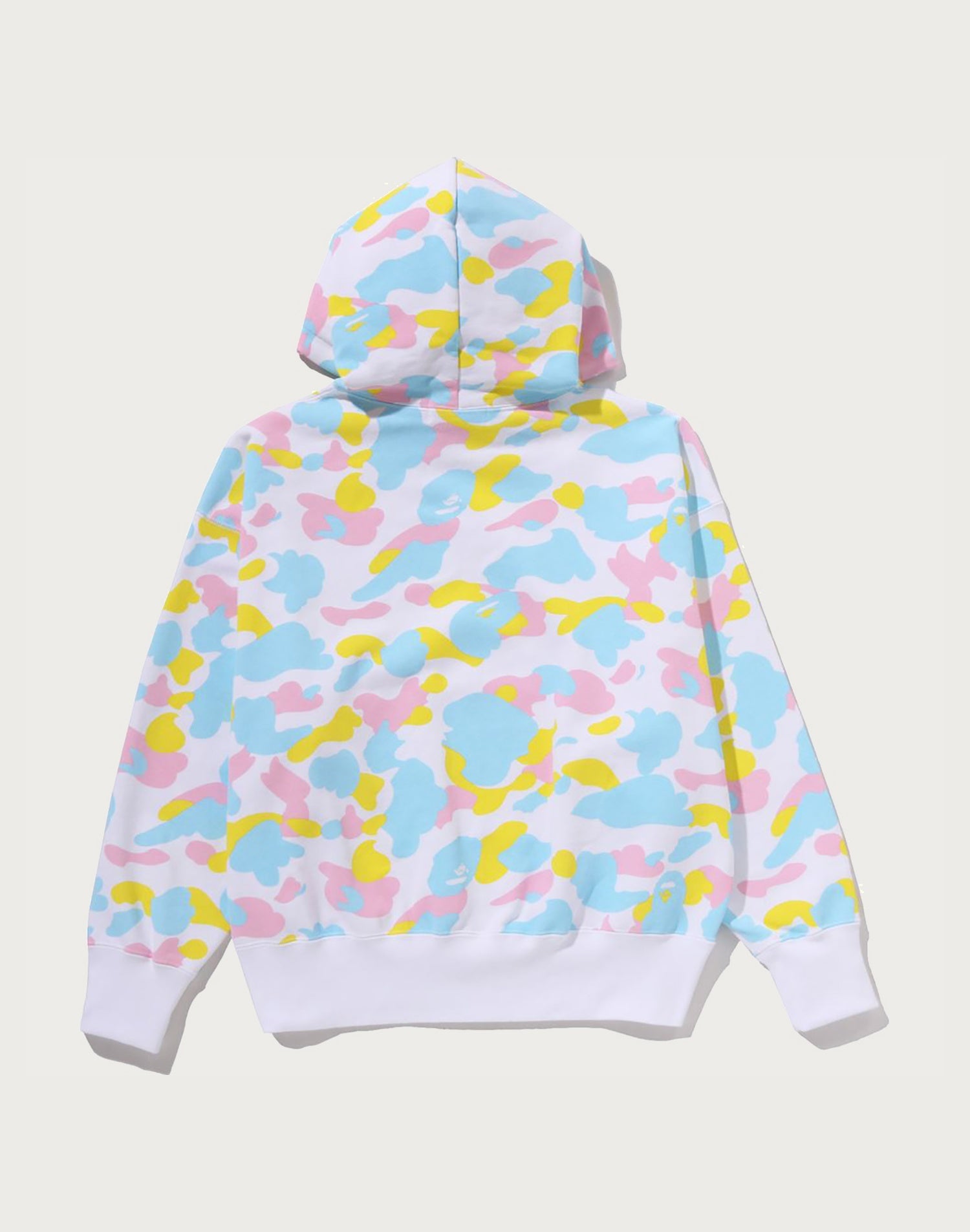 NEW MULTI CAMO LOGO OVERSIZED PULLOVER HOODIE LADIES