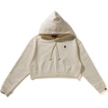 APE HEAD ONE POINT CROPPED PULLOVER HOODIE LADIES